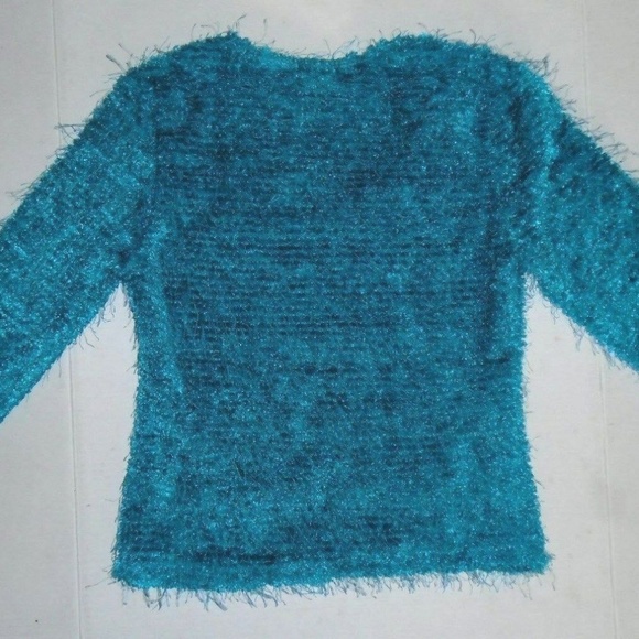 Stretchy Blue Soft Fuzzy Fury Stringy Soft Top - Picture 3 of 3